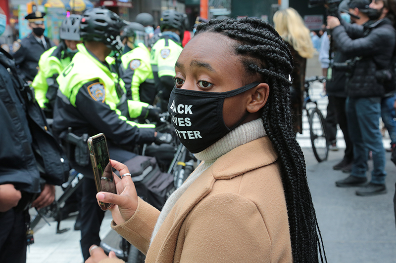 Trump Rally and Protest : Times Square : New York :  Events : Photo Projects :  Richard Moore Photography : Photographer : 